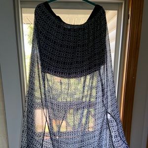 Long skirt with shorter under skirt